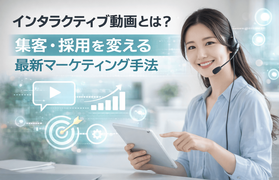インタラクティブ動画 集客 採用 マーケティング 女性イメージ