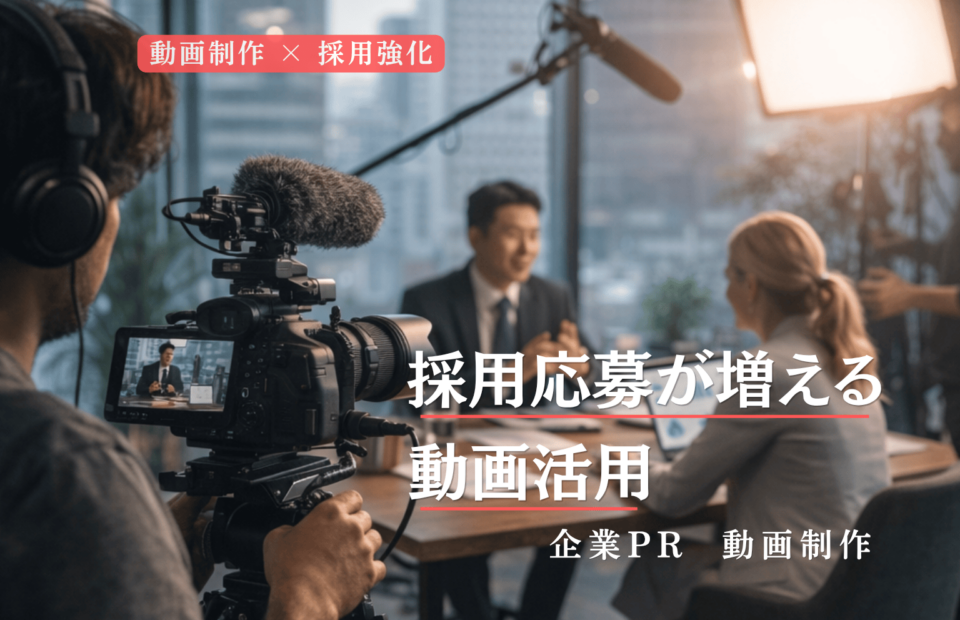 企業PR動画制作｜採用応募が増える動画活用イメージ