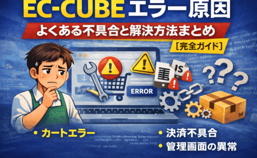 EC-CUBE エラー原因と解決方法まとめ