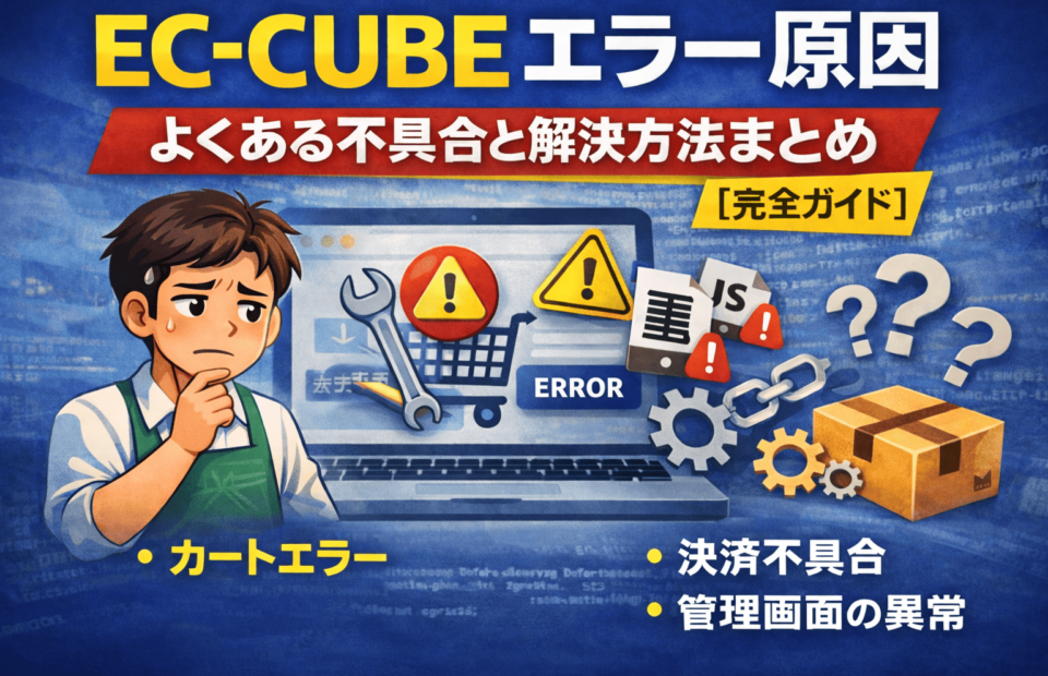 EC-CUBE エラー原因と解決方法まとめ