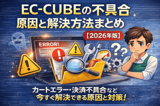 EC-CUBEの不具合原因と解決方法まとめ カートエラー 決済エラー対策