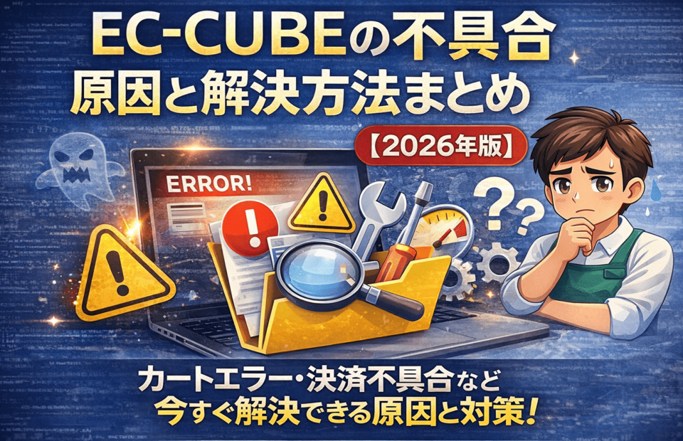 EC-CUBEの不具合原因と解決方法まとめ カートエラー 決済エラー対策